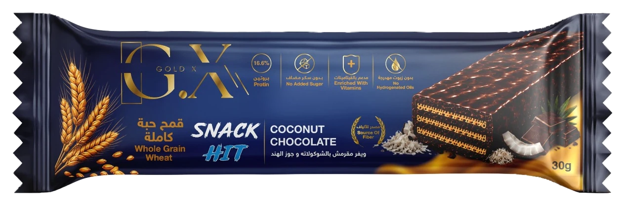 RED AND BLUE Snack Hit Coconut Chocolate, 30g pack