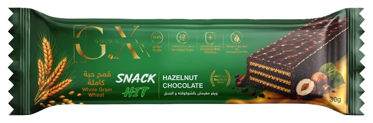RED AND BLUE Snack Hit Hazelnut Chocolate, 30g pack